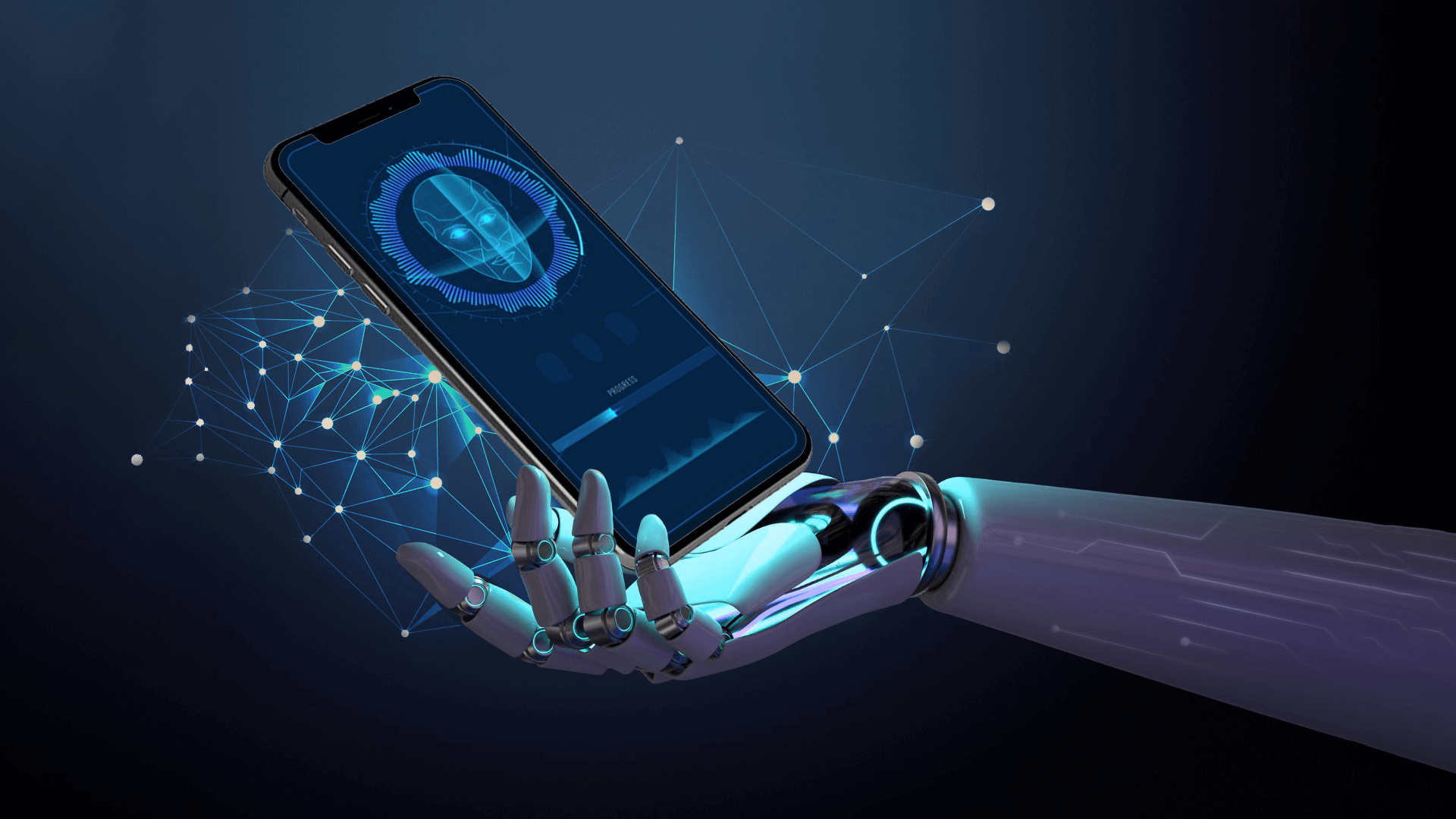 Mobile apps on phone interface